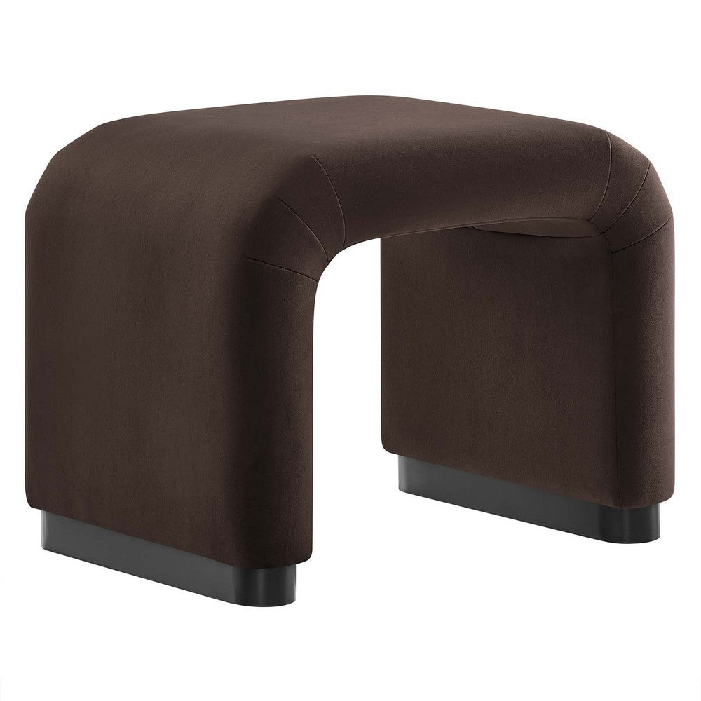 Koda Performance Velvet Waterfall Stool  - No Shipping Charges