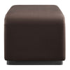 Modway EEI-6735-BLK-CHB Koda Performance Velvet Waterfall Ottoman Black Chocolate Brown MDY-EEI-6735-BLK-CHB