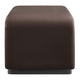 Modway EEI-6735-BLK-CHB Koda Performance Velvet Waterfall Ottoman Black Chocolate Brown MDY-EEI-6735-BLK-CHB