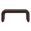 Modway EEI-6735-BLK-CHB Koda Performance Velvet Waterfall Ottoman Black Chocolate Brown MDY-EEI-6735-BLK-CHB