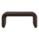 Modway EEI-6735-BLK-CHB Koda Performance Velvet Waterfall Ottoman Black Chocolate Brown MDY-EEI-6735-BLK-CHB