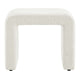 Modway Simba 24’’ Boucle Fabric Upholstered Waterfall Stool or Side Table in Ivory 24 Inches MDY-EEI-6737-IVO