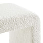 Modway Simba 24’’ Boucle Fabric Upholstered Waterfall Stool or Side Table in Ivory 24 Inches MDY-EEI-6737-IVO