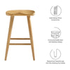 Saville Backless Wood Counter Stools Set of 2 by Modway