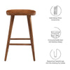 Saville Backless Wood Counter Stools Set of 2 by Modway