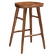 Modway EEI-6739-WAL Saville Backless Wood Counter Stools - Set of 2 Walnut
