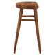 Modway EEI-6739-WAL Saville Backless Wood Counter Stools - Set of 2 Walnut