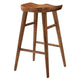 Modway EEI-6739-WAL Saville Backless Wood Counter Stools - Set of 2 Walnut