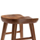 Modway EEI-6739-WAL Saville Backless Wood Counter Stools - Set of 2 Walnut