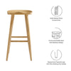 Saville Backless Wood Bar Stools Set of 2 by Modway