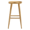 Modway EEI-6740-OAK Saville Backless Wood Bar Stools - Set of 2 Oak