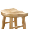 Modway EEI-6740-OAK Saville Backless Wood Bar Stools - Set of 2 Oak