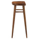 Modway EEI-6740-WAL Saville Backless Wood Bar Stools - Set of 2 Walnut