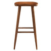 Modway EEI-6740-WAL Saville Backless Wood Bar Stools - Set of 2 Walnut