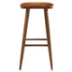 Modway EEI-6740-WAL Saville Backless Wood Bar Stools - Set of 2 Walnut