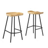 Modway EEI-6741-OAK Concord Backless Wood Counter Stools - Set of 2, Oak