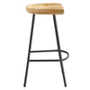Modway EEI-6741-OAK Concord Backless Wood Counter Stools - Set of 2 Oak