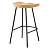 Modway EEI-6741-OAK Concord Backless Wood Counter Stools - Set of 2 Oak