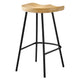 Modway EEI-6741-OAK Concord Backless Wood Counter Stools - Set of 2 Oak