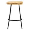 Modway EEI-6741-OAK Concord Backless Wood Counter Stools - Set of 2 Oak