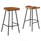 Modway EEI-6741-WAL Concord Backless Wood Counter Stools - Set of 2, Walnut