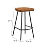 Concord Backless Wood Counter Stools Set of 2 by Modway