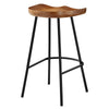 Modway EEI-6741-WAL Concord Backless Wood Counter Stools - Set of 2 Walnut
