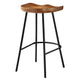 Modway EEI-6741-WAL Concord Backless Wood Counter Stools - Set of 2 Walnut