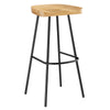 Modway EEI-6742-OAK Concord Backless Wood Bar Stools - Set of 2 Oak