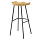 Modway EEI-6742-OAK Concord Backless Wood Bar Stools - Set of 2 Oak
