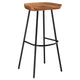 Modway EEI-6742-WAL Concord Backless Wood Bar Stools - Set of 2 Walnut
