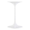 Modway Lippa 20’’ Round Artificial Side Table with Tapered Metal Base White Travertine MDY-EEI-6745-WHI-TRA