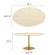 Lippa 60’’ Oval Faux Travertine Dining Table by Modway