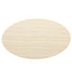 Modway Lippa 60” Oval Artificial Dining Table with Tapered Metal Base Gold Travertine MDY-EEI-6759-GLD-TRA