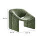 Modway Vivi Chenille Upholstered Accent Basil-Plush Comfy Armchair Ideal as a Modern Barrel Lounge Reading Chair for Living Room Bedroom