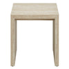 Mirella Faux Travertine Side Table  - No Shipping Charges