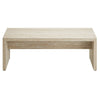 Mirella 53.5" Faux Travertine Bench by Modway| Blue
