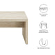 Mirella 53.5" Faux Travertine Bench by Modway| Blue