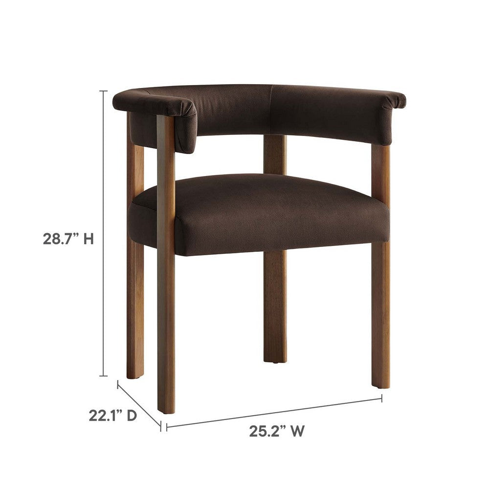 Modway Imogen Dining Chairs Chocolate Brown Deep Brown MDY-EEI-6775-CHB-DBR