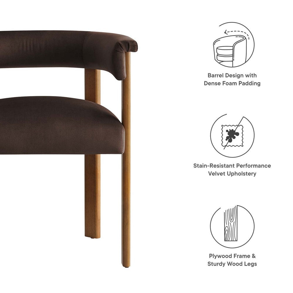 Modway Imogen Dining Chairs Chocolate Brown Deep Brown MDY-EEI-6775-CHB-DBR