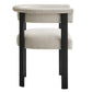 Modway Imogen Dining Chairs Heathered Weave Ivory Black MDY-EEI-6776-HEI-BLK