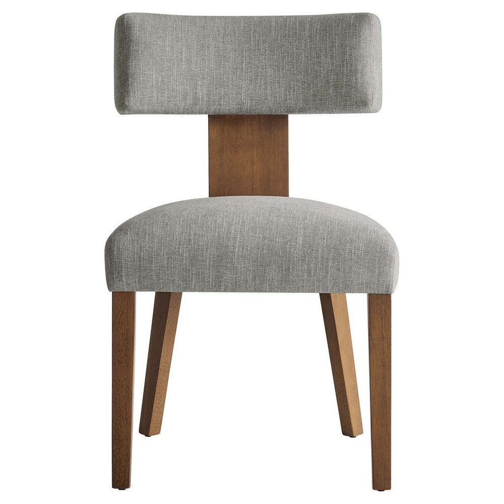 Modway Nalani Dining Chairs Heathered Weave Wheat Deep Brown MDY-EEI-6777-HEW-DBR