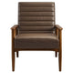 Modway Jensen Accent Chair Walnut Brown