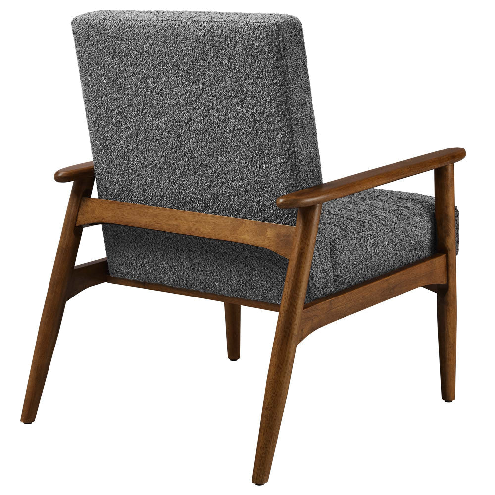 Modway Jensen Accent Chair Walnut Charcoal