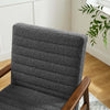 Modway Jensen Accent Chair Walnut Charcoal