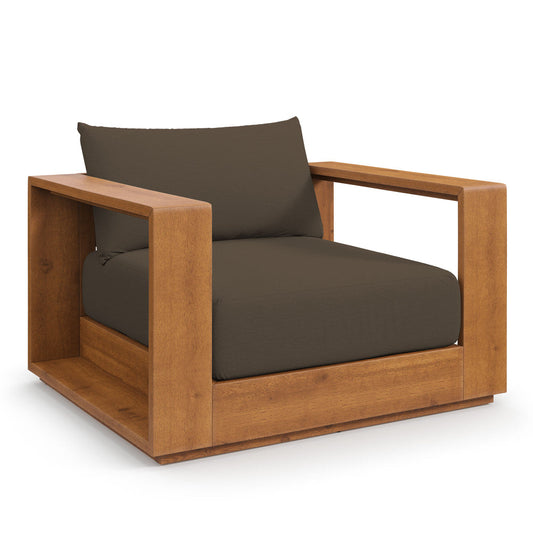 Tahoe Outdoor Patio Acacia Wood Chair by Modway