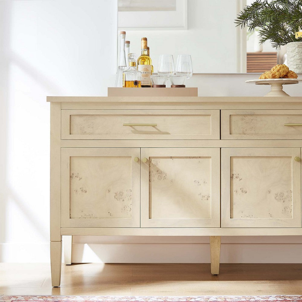 Modway Elysian Living Room Furniture, Bleached Burl