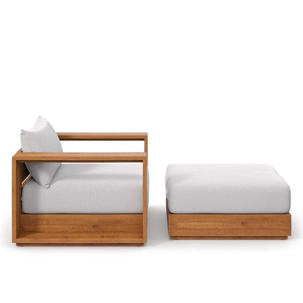 Modway Tahoe Outdoor Furniture Natural Light Gray