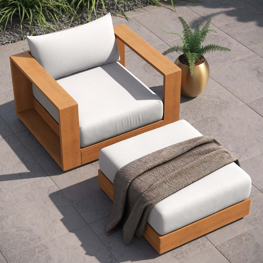 Modway Tahoe Outdoor Furniture Natural Light Gray MDY-EEI-6798-NAT-LGR