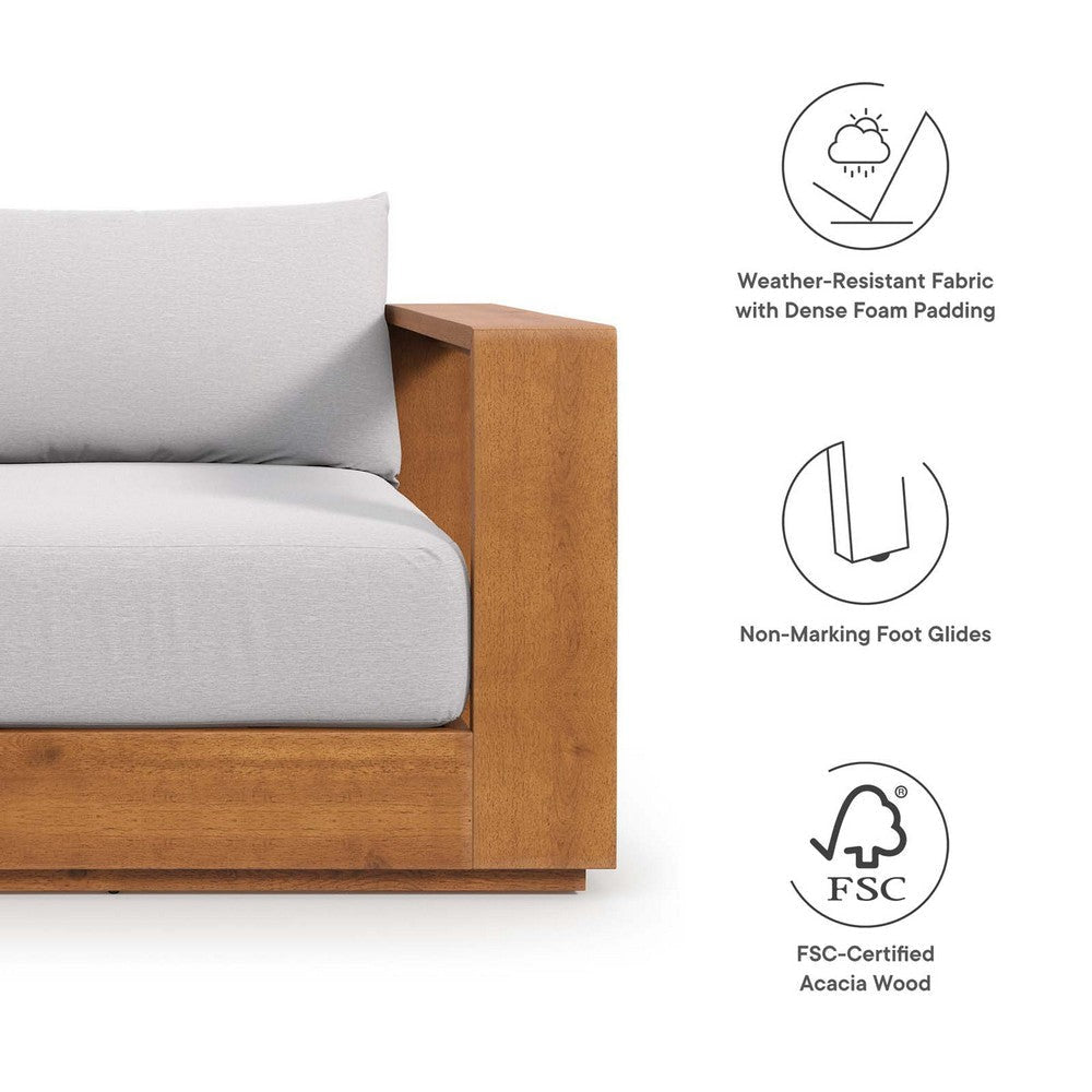 Modway Tahoe Outdoor Furniture Natural Light Gray